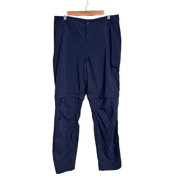 Columbia Pants - Columbia Navy Blue Zip Away Outdoor Pants Women's Size 12